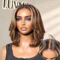 Blonde Highlight Layered Bob Wig